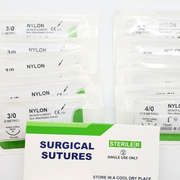 Non-Absorbable Sutures (36ct. Box) - Still suitable for practice beyond the expiration date