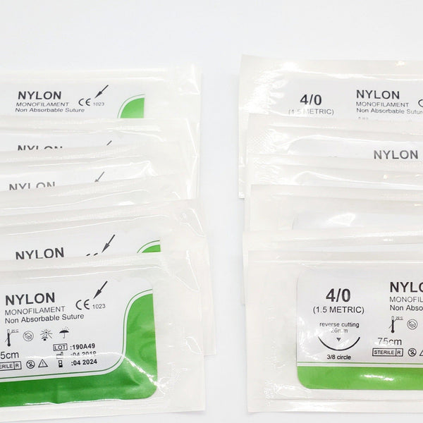 Non-Absorbable Sutures (36ct. Box) - Still suitable for practice beyond the expiration date