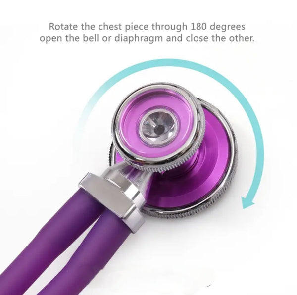 Purple Blood Pressure Cuff and matching Stethoscope.