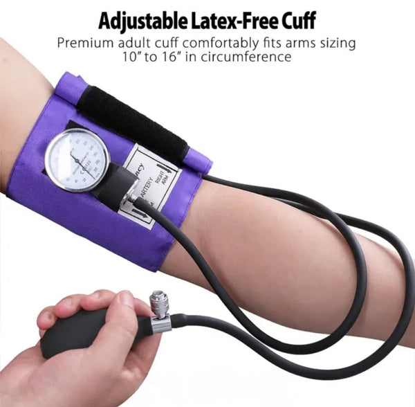 Purple Blood Pressure Cuff and matching Stethoscope.