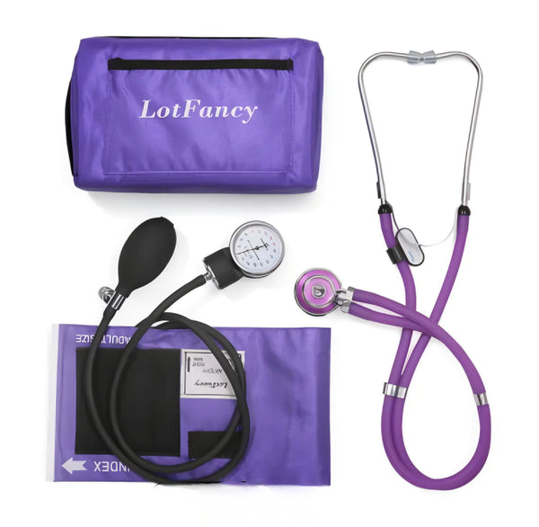 Purple Blood Pressure Cuff and matching Stethoscope.