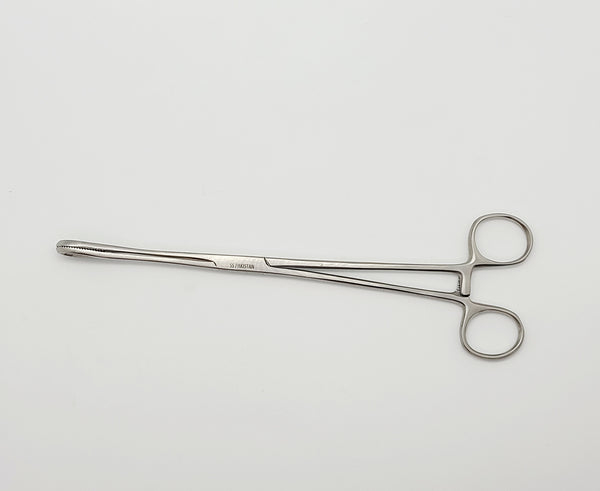 Sponge Forceps 9.5" Straight, Serrated