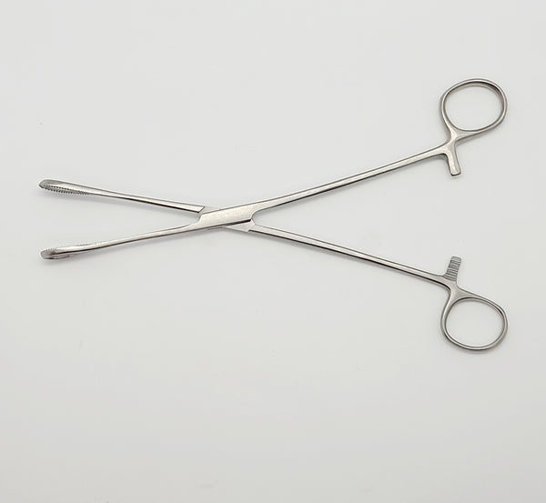 Sponge Forceps 9.5" Straight, Serrated