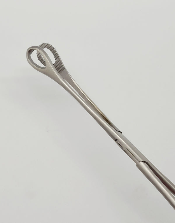 Sponge Forceps 9.5" Straight, Serrated